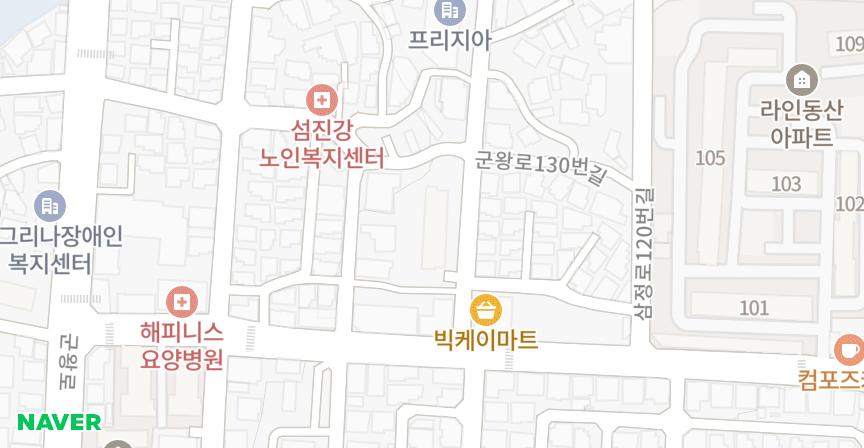예향 위치 지도