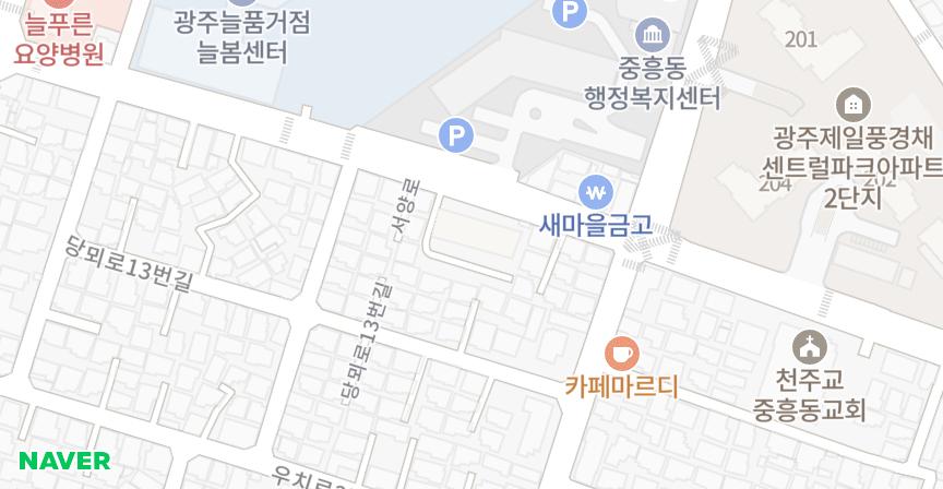 중흥맨션 위치 지도