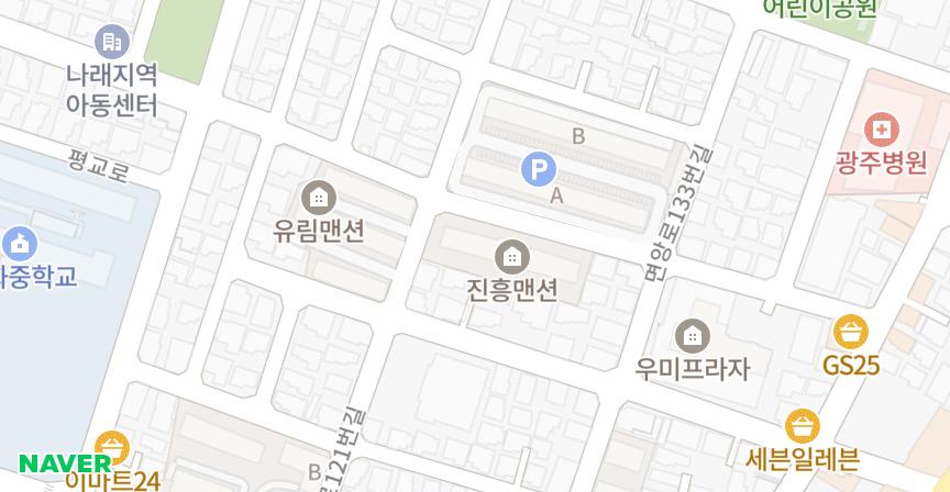진흥 위치 지도