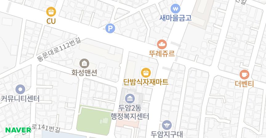 문화B 위치 지도