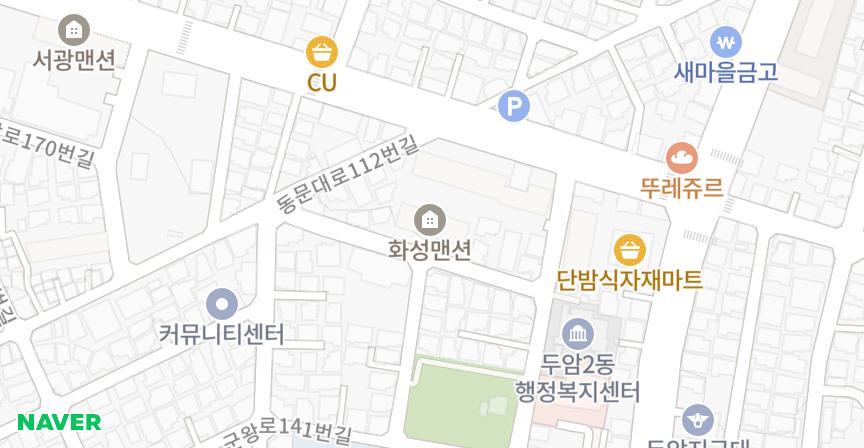 화성 위치 지도