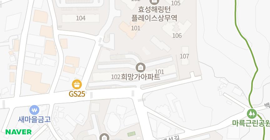 희망가 위치 지도
