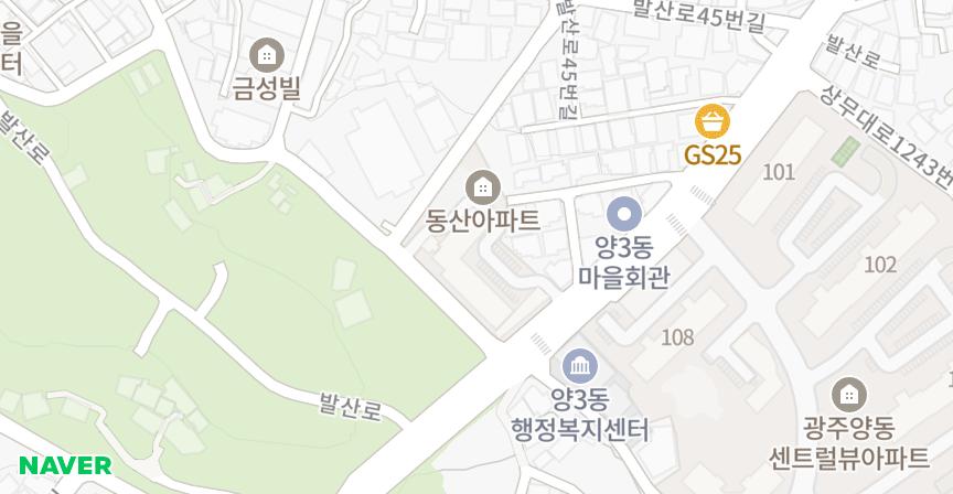 동산 위치 지도