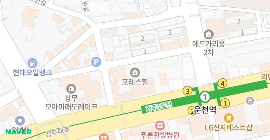 포레스힐 위치 지도