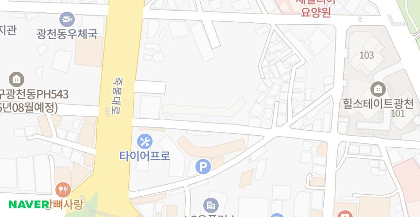 대광 위치 지도