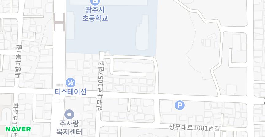 화정무등스위트힐 위치 지도