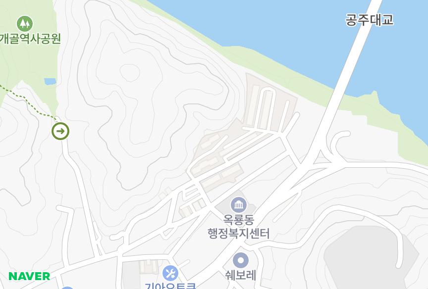 충청남도 공주시 옥룡동 금강 위치·실거래 시세 지도