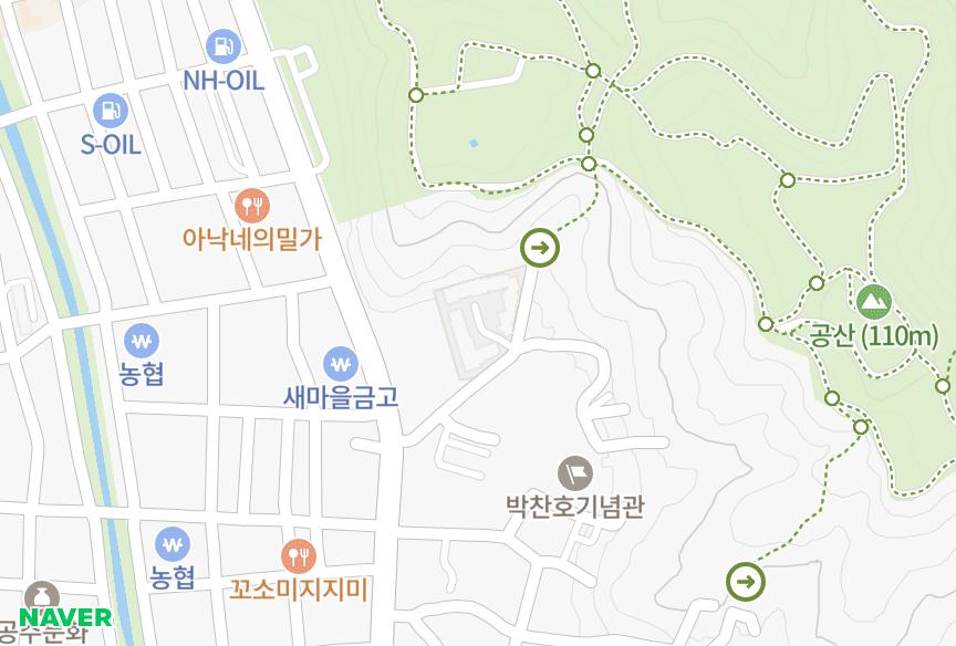 충청남도 공주시 산성동 덕성공원빌리지 위치·실거래 시세 지도