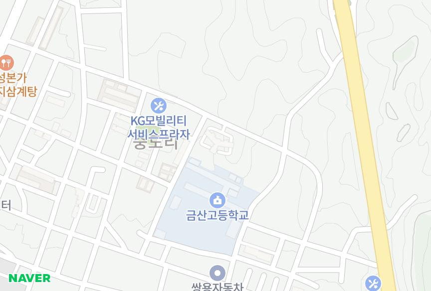 충청남도 금산군 금산읍 중도리 도담도담채 위치·실거래 시세 지도