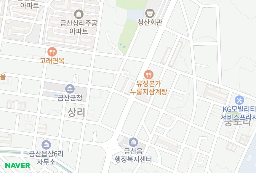 충청남도 금산군 금산읍 상리 삼일1차 위치·실거래 시세 지도