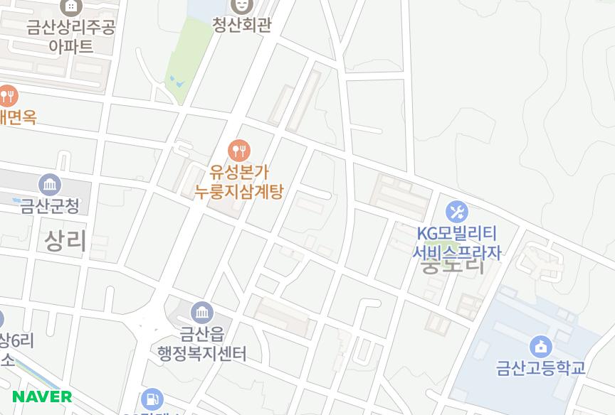 충청남도 금산군 금산읍 상리 아름 위치·실거래 시세 지도