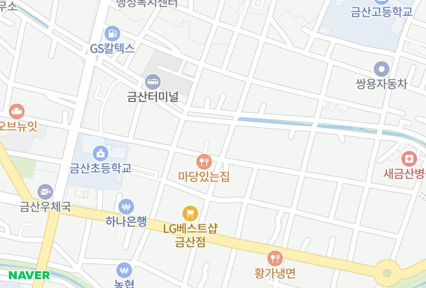 충청남도 금산군 금산읍 중도리 금산푸르밸리 위치·실거래 시세 지도
