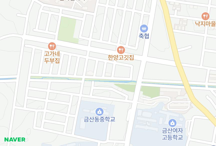 충청남도 금산군 금산읍 아인리 다빈치 위치·실거래 시세 지도