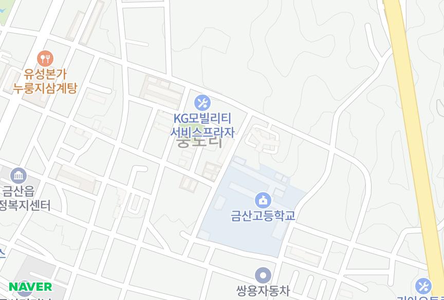충청남도 금산군 금산읍 중도리 미림 위치·실거래 시세 지도