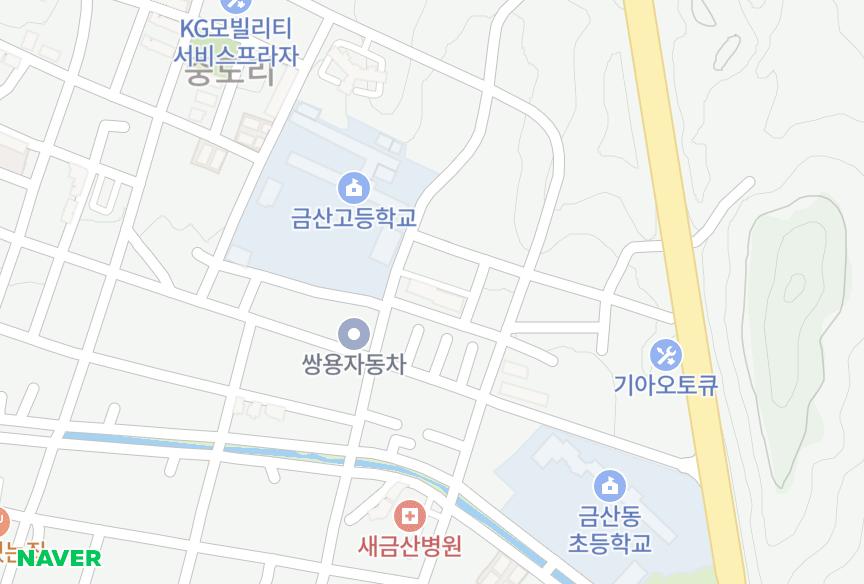 충청남도 금산군 금산읍 중도리 예원소르빌 위치·실거래 시세 지도