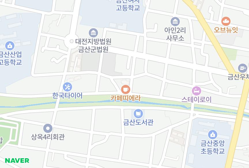 충청남도 금산군 금산읍 아인리 골든렉시움 위치·실거래 시세 지도