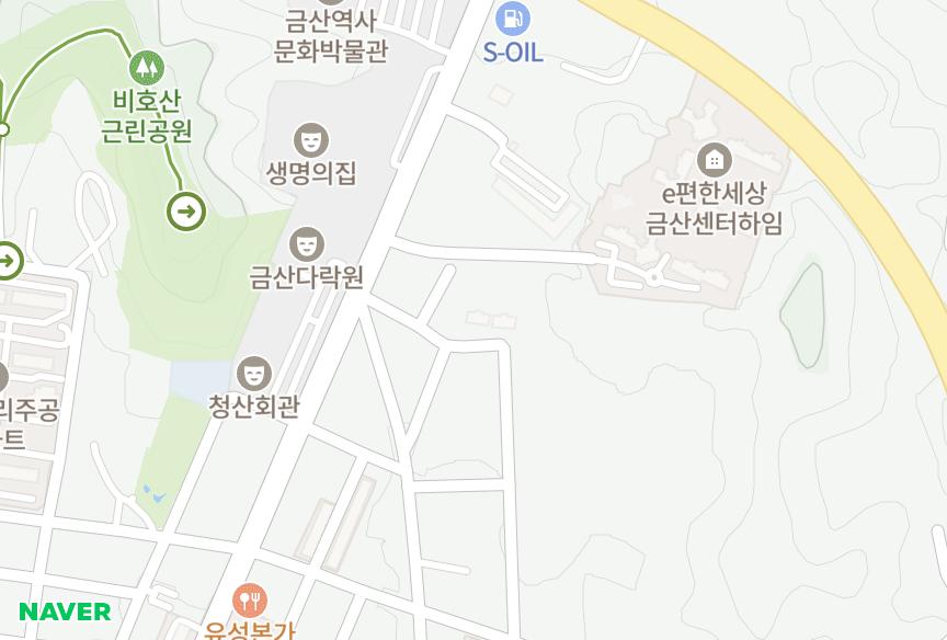 충청남도 금산군 금산읍 중도리 일웅 위치·실거래 시세 지도