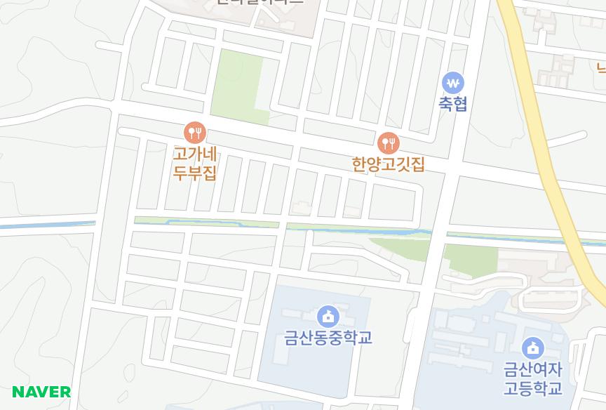 충청남도 금산군 금산읍 아인리 디노원 위치·실거래 시세 지도