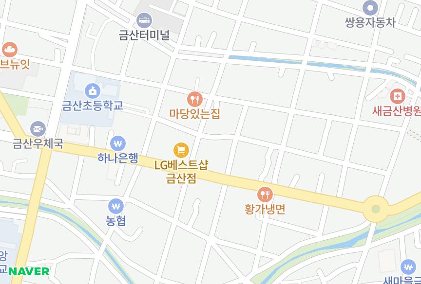 충청남도 금산군 금산읍 중도리 힐스프라임 위치·실거래 시세 지도