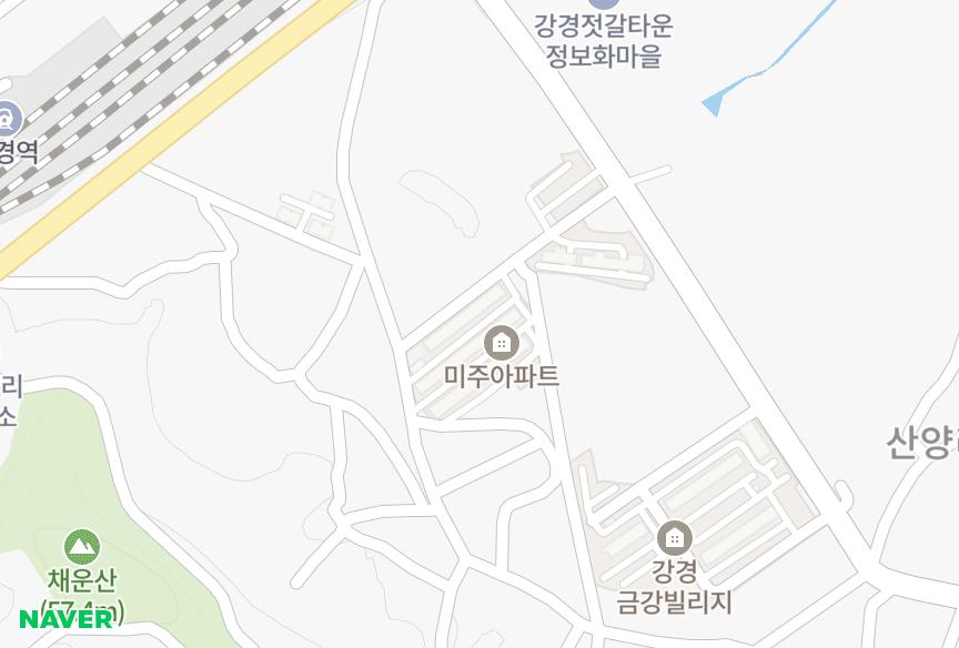 충청남도 논산시 강경읍 산양리 미주 위치·실거래 시세 지도