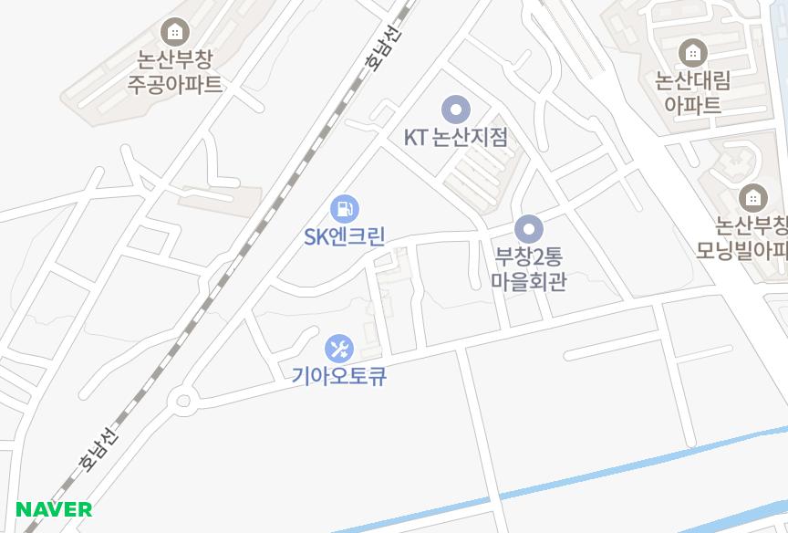 충청남도 논산시 부창동 홈테크 위치·실거래 시세 지도