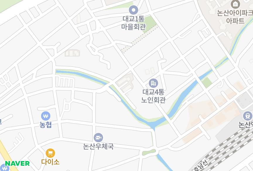 충청남도 논산시 대교동 두산 위치·실거래 시세 지도
