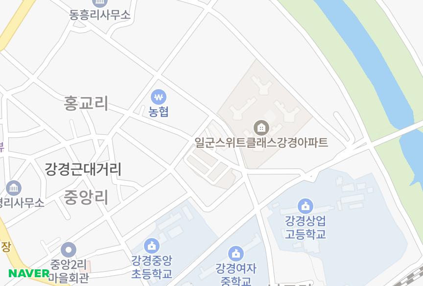 충청남도 논산시 강경읍 홍교리 현대 위치·실거래 시세 지도