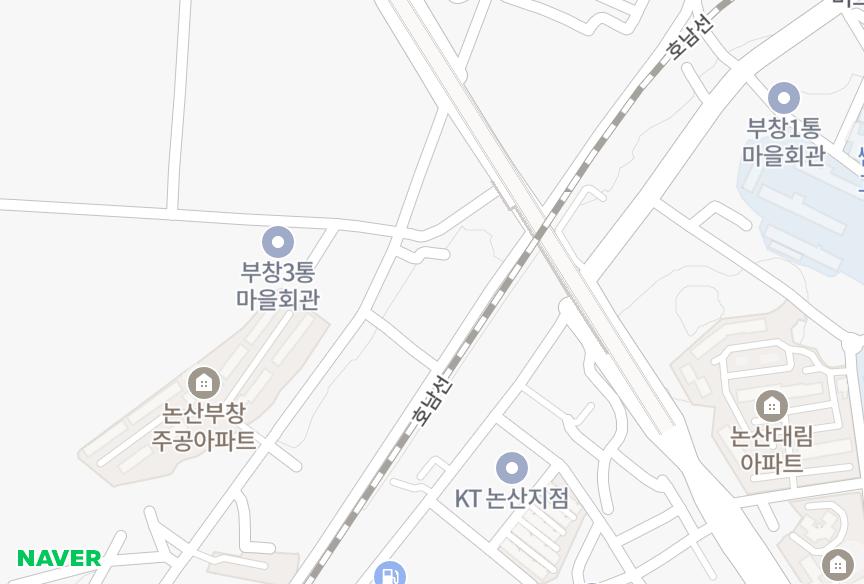 충청남도 논산시 부창동 은성빌라 위치·실거래 시세 지도