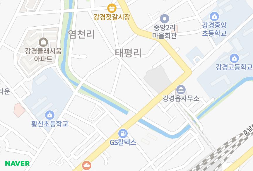 충청남도 논산시 강경읍 대흥리 대산맨션 위치·실거래 시세 지도