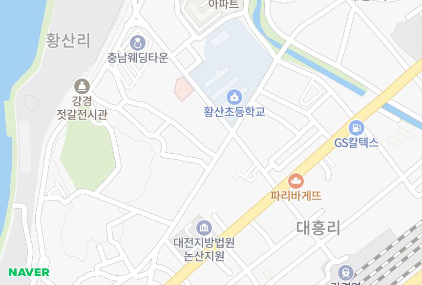 충청남도 논산시 강경읍 황산리 대교 위치·실거래 시세 지도