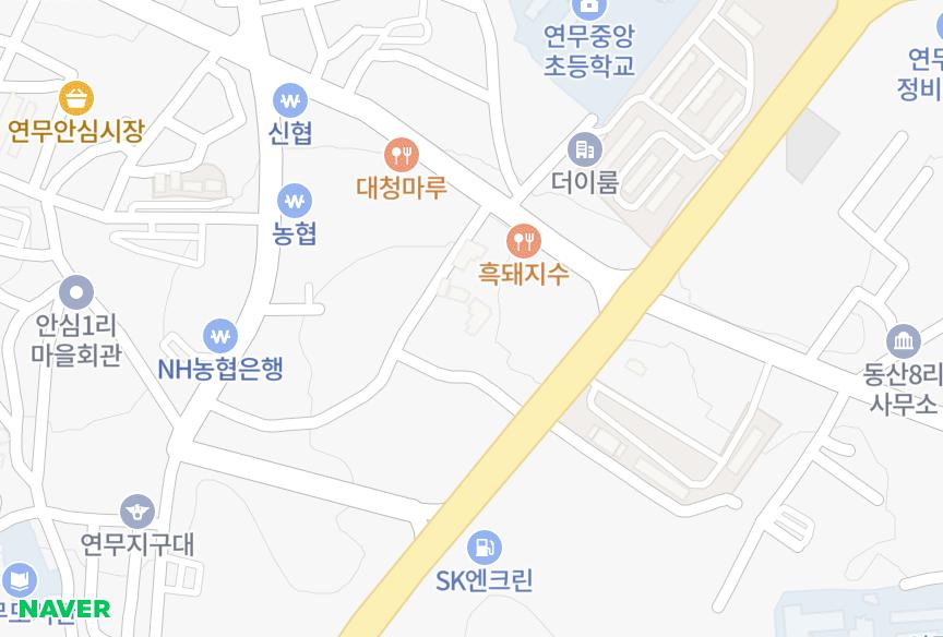 충청남도 논산시 연무읍 마산리 은성 위치·실거래 시세 지도