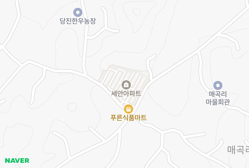 충청남도 당진시 송산면 매곡리 세안주택 위치·실거래 시세 지도