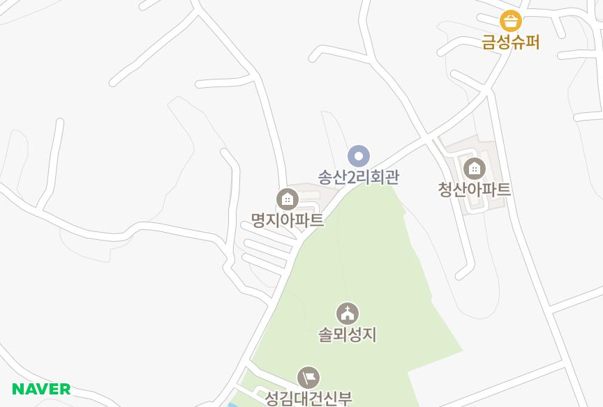충청남도 당진시 우강면 송산리 우강명지 위치·실거래 시세 지도