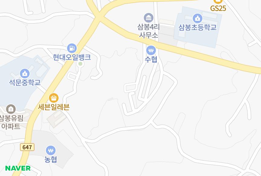 충청남도 당진시 석문면 삼봉리 당진정우2차 위치·실거래 시세 지도