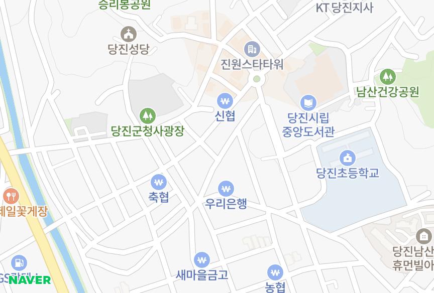 충청남도 당진시 읍내동 SH빌딩 위치·실거래 시세 지도