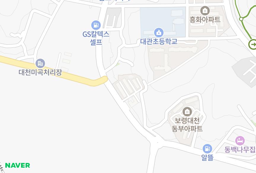 충청남도 보령시 대천동 의평 위치·실거래 시세 지도
