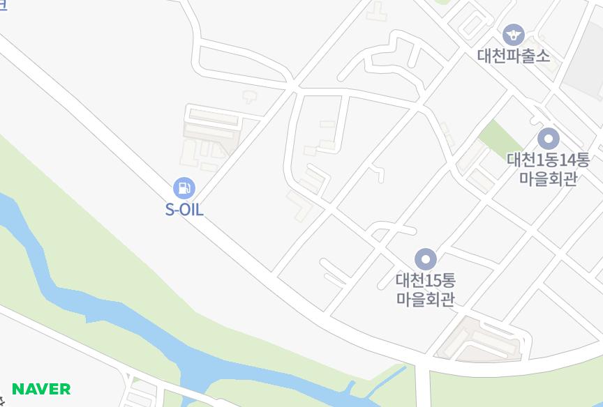 충청남도 보령시 대천동 구중앙 위치·실거래 시세 지도