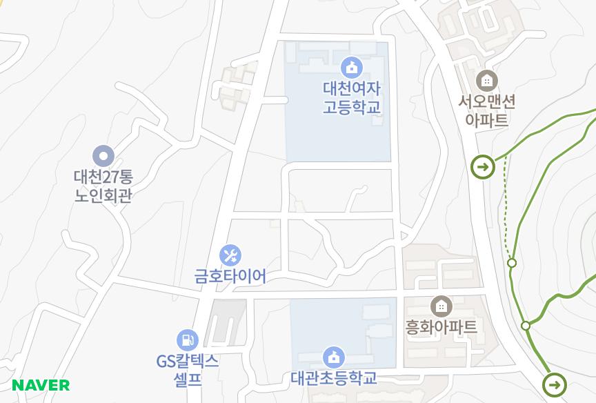 충청남도 보령시 대천동 성주 위치·실거래 시세 지도