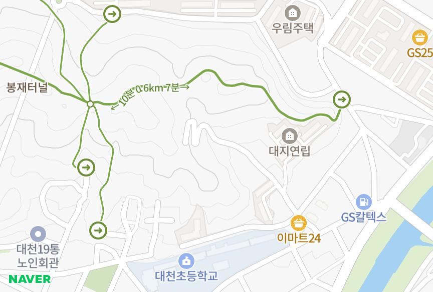 충청남도 보령시 대천동 가든필하우스 위치·실거래 시세 지도