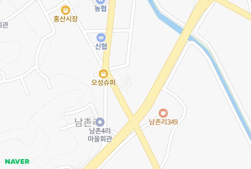 충청남도 부여군 홍산면 남촌리 홍산비홍 위치·실거래 시세 지도
