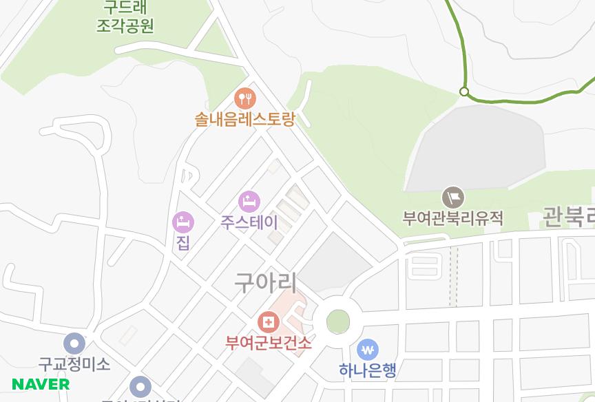 충청남도 부여군 부여읍 구아리 구드래 위치·실거래 시세 지도