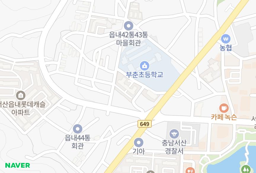 충청남도 서산시 읍내동 삼익참드림 위치·실거래 시세 지도