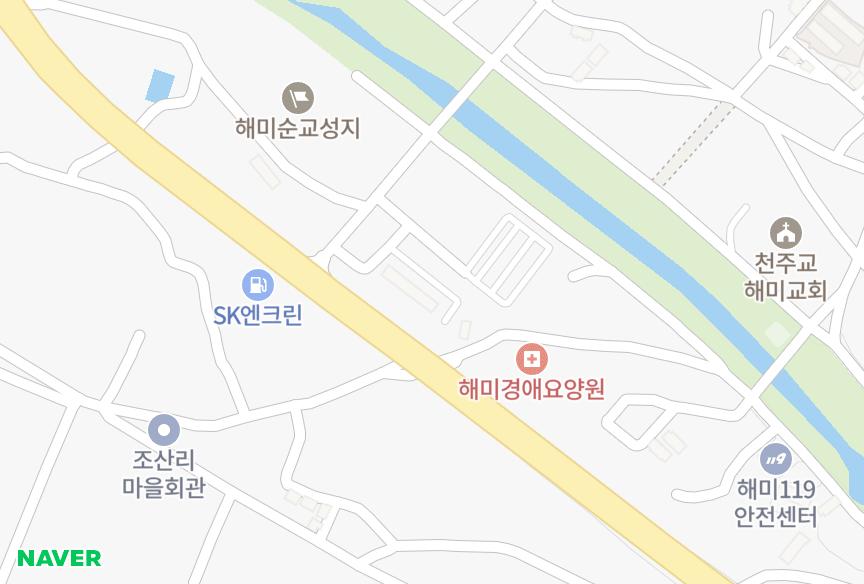 충청남도 서산시 해미면 조산리 파컴하이빌 위치·실거래 시세 지도