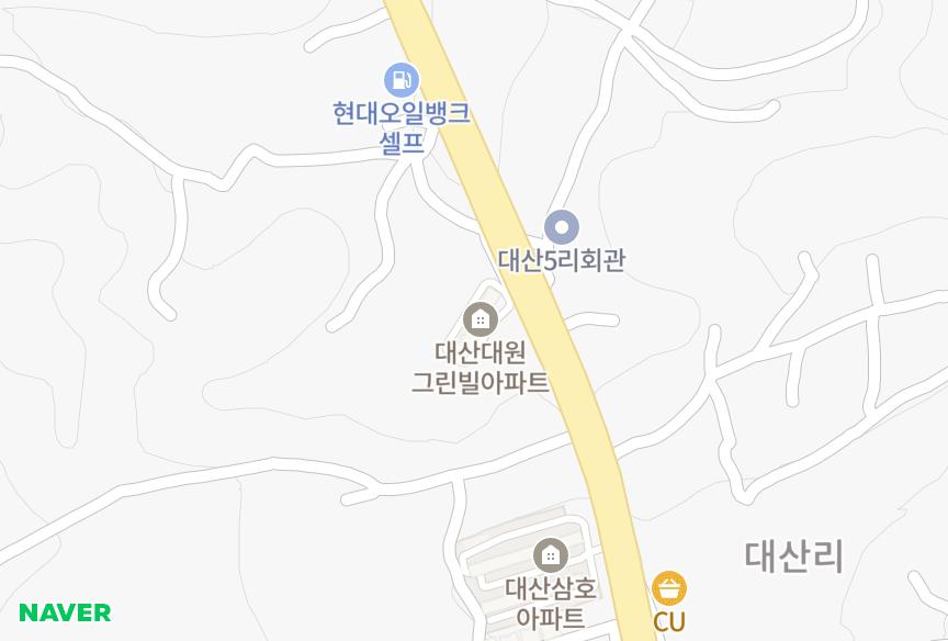 충청남도 서산시 대산읍 대산리 대원그린빌 위치·실거래 시세 지도
