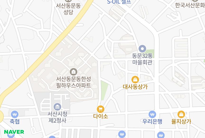 충청남도 서산시 동문동 기산 위치·실거래 시세 지도