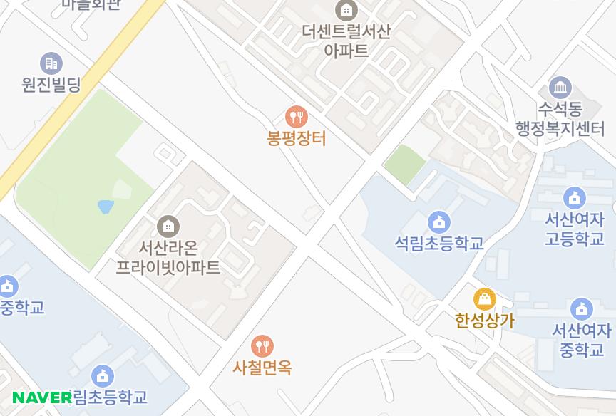 충청남도 서산시 석림동 G-파크빌 위치·실거래 시세 지도