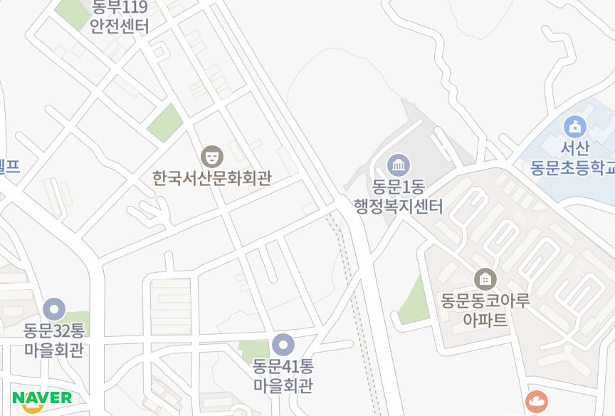 충청남도 서산시 동문동 씨티 위치·실거래 시세 지도