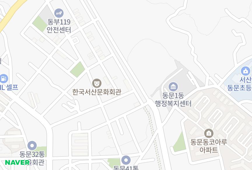 충청남도 서산시 동문동 서창그린 위치·실거래 시세 지도