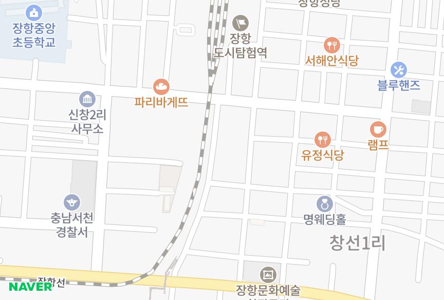 충청남도 서천군 장항읍 신창리 스카이앤캐슬 위치·실거래 시세 지도