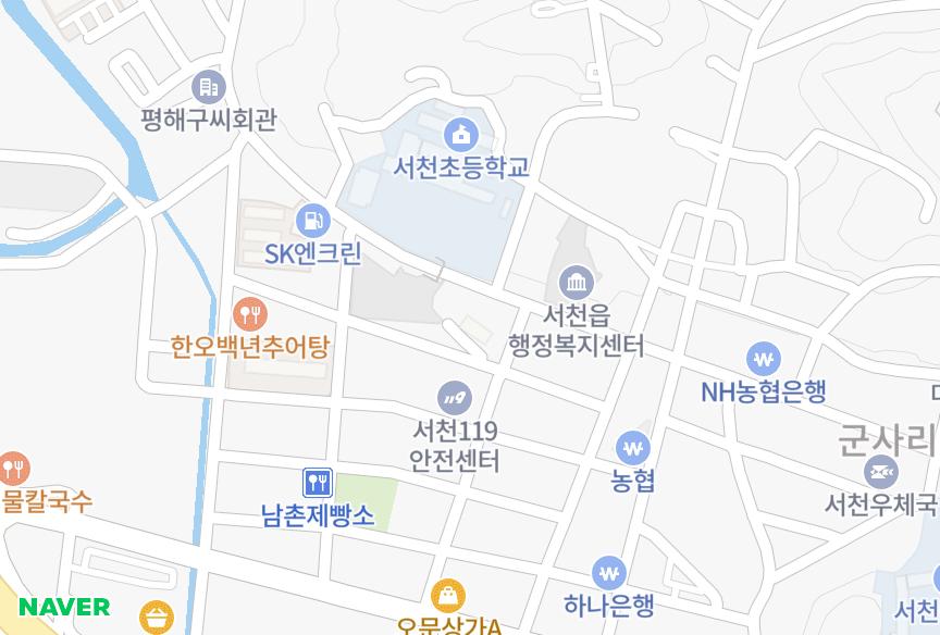 충청남도 서천군 서천읍 군사리 삼성 위치·실거래 시세 지도